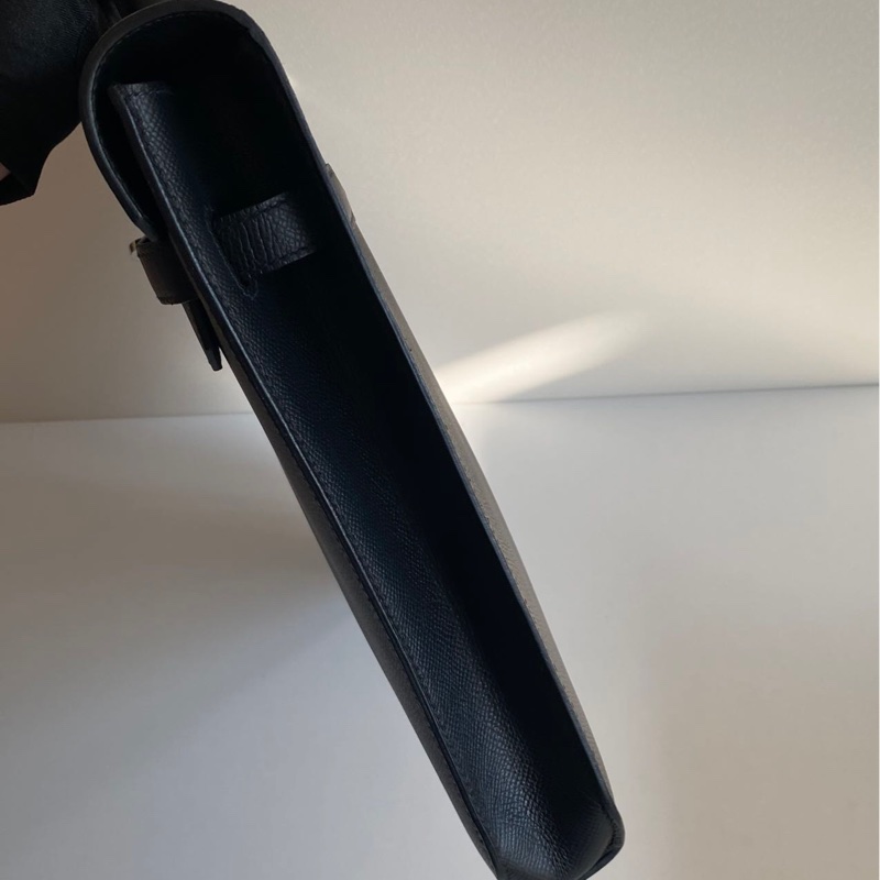 🌈Hermes🧡Kelly Depeches 36🧡黑色銀扣🌟99.5新閑置🌟Epsom皮🌟公事包🌟愛馬仕🌟-8