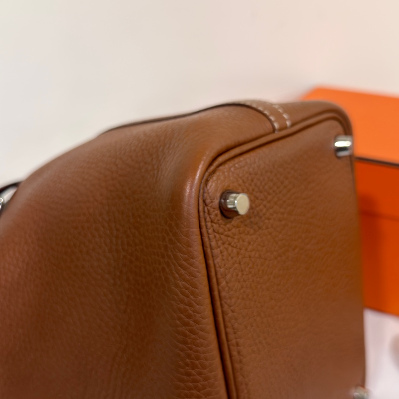 #閒置帶膜 #超甜價💰 愛馬仕菜籃子18金棕銀-6