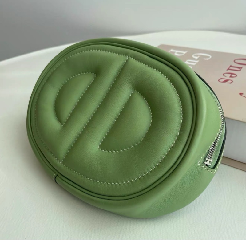 🌈Hermes💚In the loop🌟豬鼻子腰包💚牛油果綠銀扣🌈98新🌟Swift 皮🌟beltbag🌟豬鼻子🌟愛馬仕🌟-2
