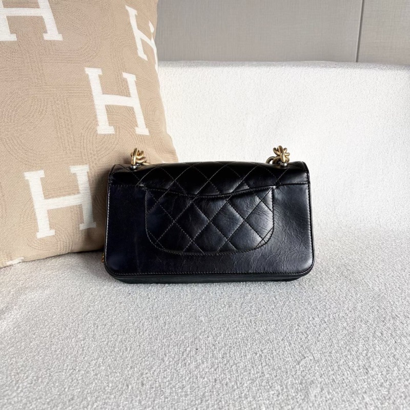 Chanel大都會風琴包油蠟皮24*13*9.5 98新配件保卡塵袋-6