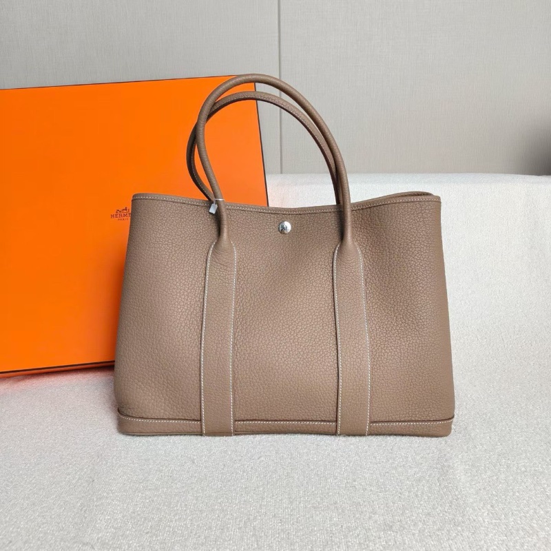Hermes GardenParty花園包36 大象灰銀扣 TC皮36*26*17 99新配件盒子塵袋購證-1