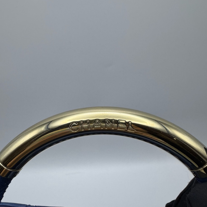 Chanel 香奈兒藍金羊皮大Tote稀有款式Chanel Carry Chic Tote-6