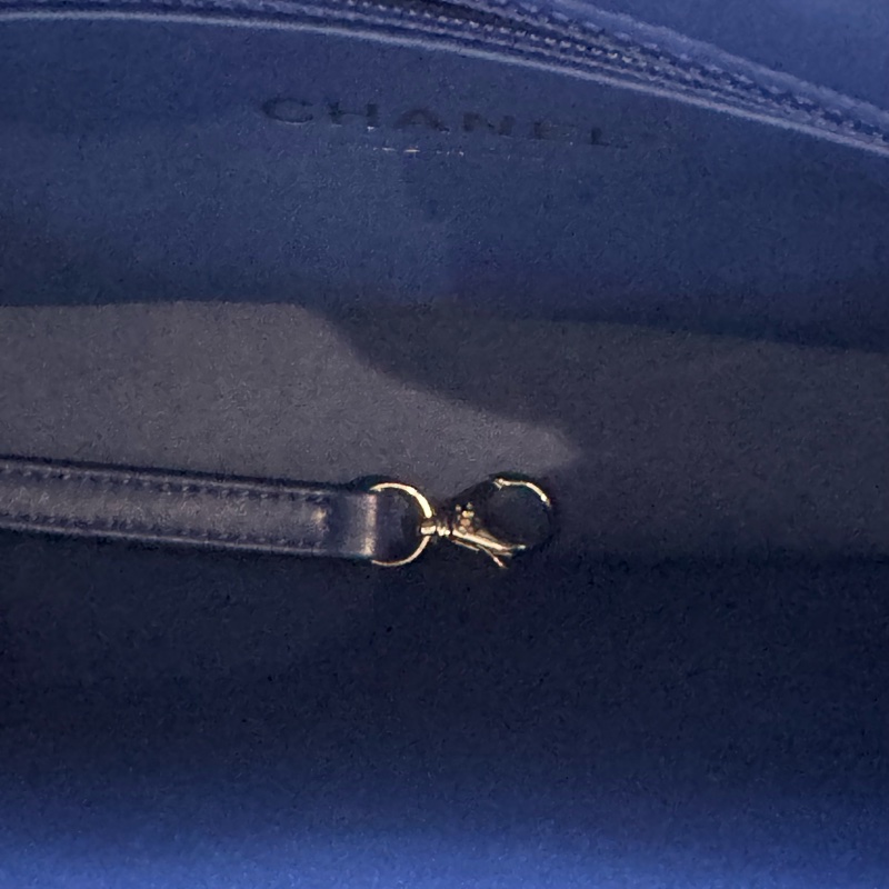 Chanel 香奈兒藍金羊皮大Tote稀有款式Chanel Carry Chic Tote-11