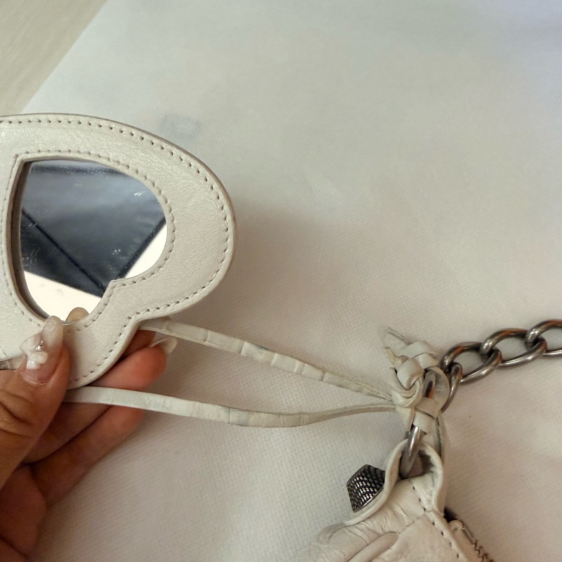 balenciaga白色機車包-1