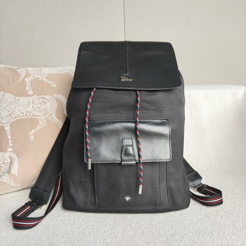 Dior帆布拼皮後背包41*30*12 98新配件塵袋-2