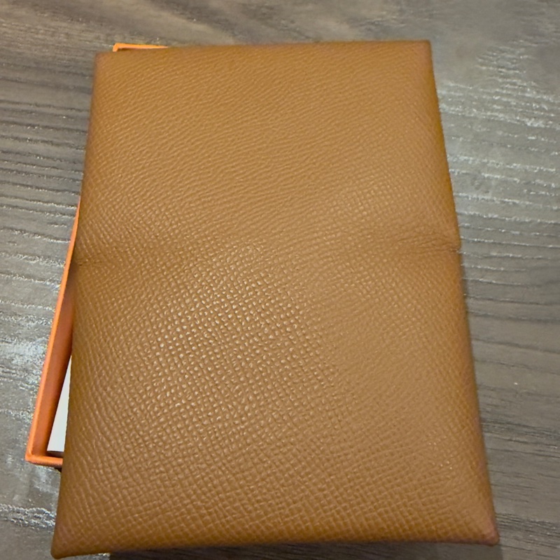 愛馬仕Hermès Calvi 卡包 W刻 金棕✨-2