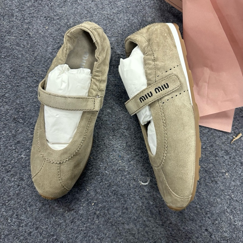 Miu Miu 麂皮MiuMiu 王炸芭蕾舞鞋 35碼-4