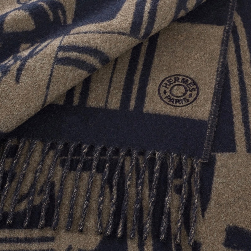 全新 清貨🧡 Hermes cashmere 頸巾 羊绒 圍巾  🐴 Brides de Gala en Desordre-2