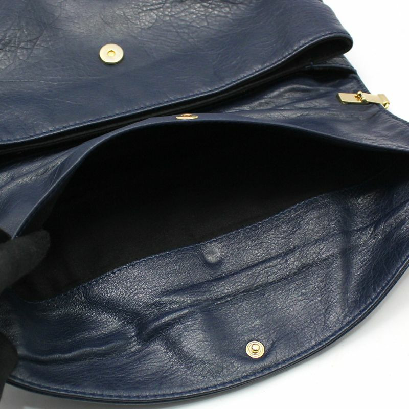 【包稅】BALENCIAGA 海軍藍巨型信封手拿包斜背包-6