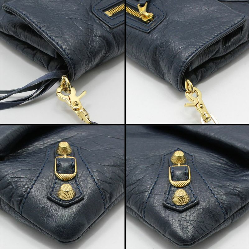 【包稅】BALENCIAGA 海軍藍巨型信封手拿包斜背包-9