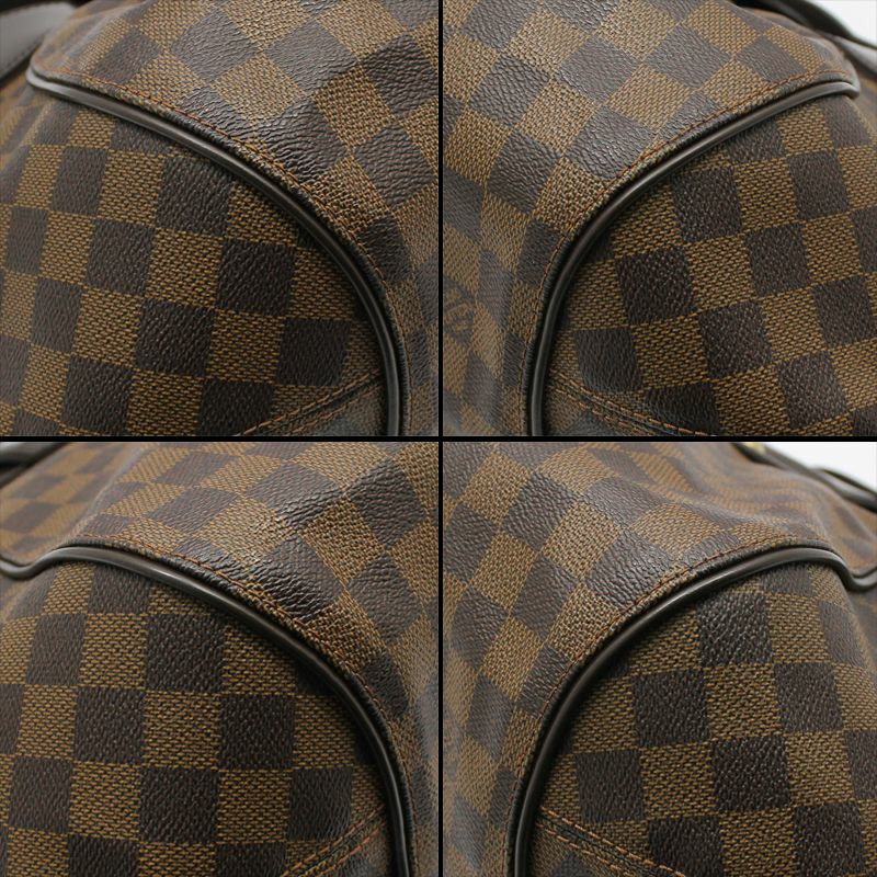 【包稅】LOUIS VUITTON Damier Ébène Sistina 中型單肩包-9
