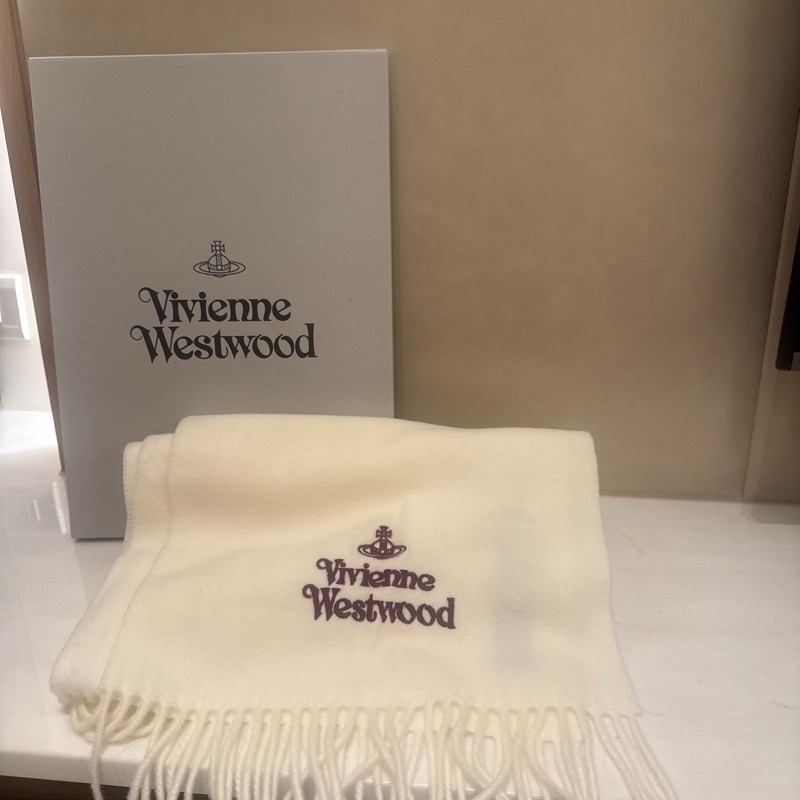 Vivienne Westwood 米白圍巾 全新 Babymonster Asa同款-0