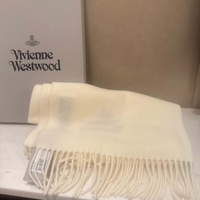 Vivienne Westwood 米白圍巾 全新 Babymonster Asa同款-10