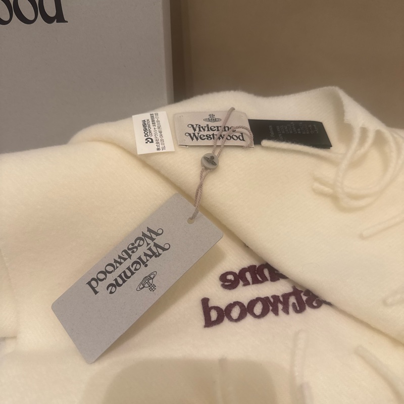 Vivienne Westwood 米白圍巾 全新 Babymonster Asa同款-11