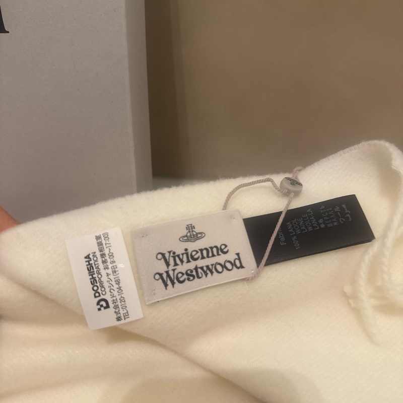 Vivienne Westwood 米白圍巾 全新 Babymonster Asa同款-12