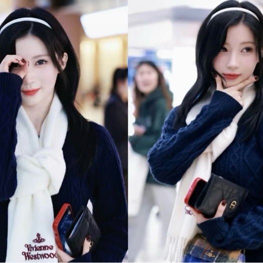 Vivienne Westwood 米白圍巾 全新 Babymonster Asa同款-8