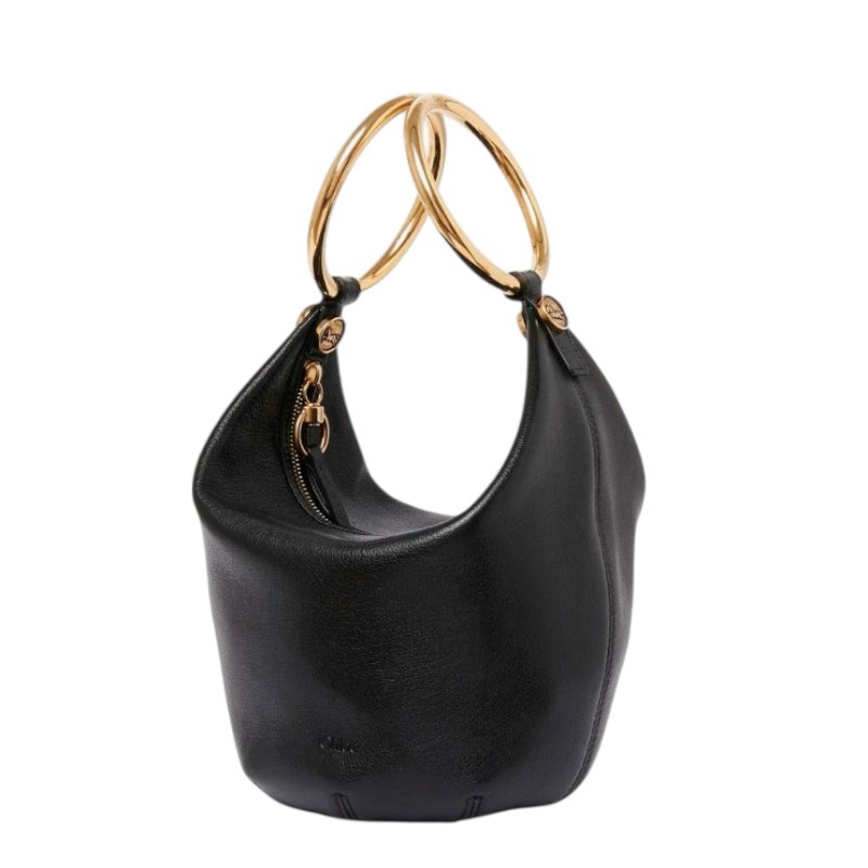 🎊新年特賣🧧Chloe 小款 Bracelet 粒面水牛皮手提包 黑色-8