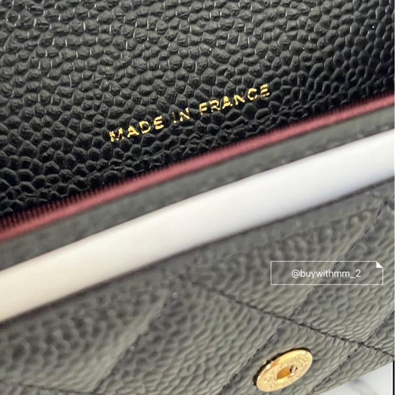 ⭐️賣場有滿額折扣⭐️香奈兒 經典黑金荔枝卡包-4