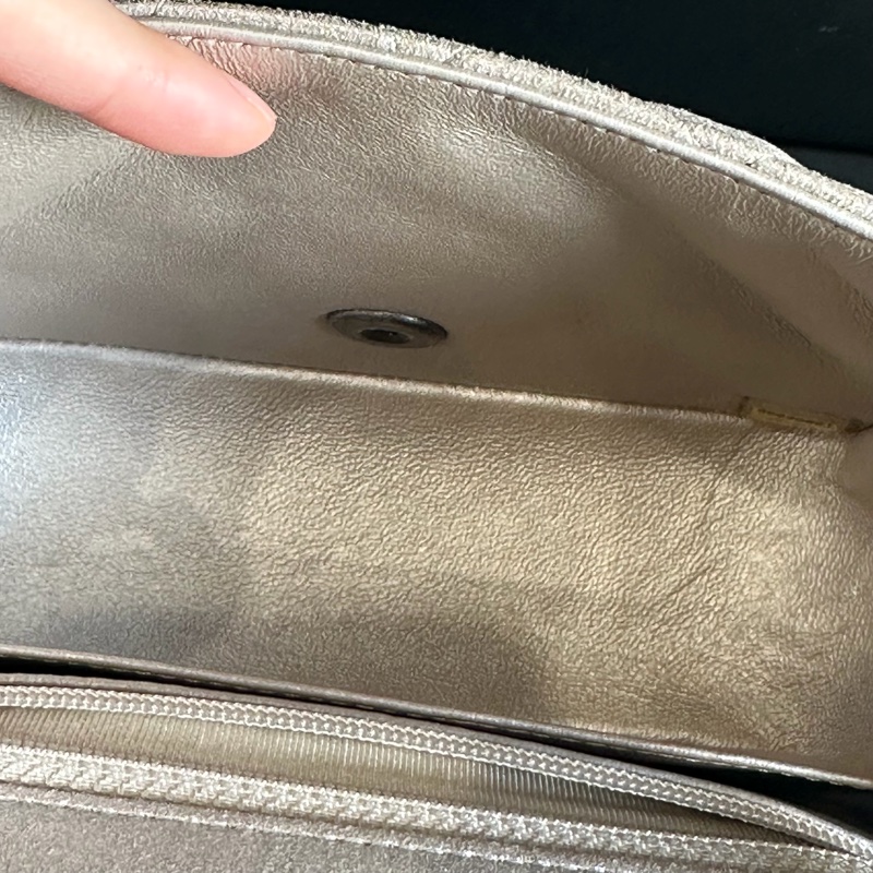 🈶盒子塵袋保卡❤️ 香奈兒 #銀灰色 #香檳色 #牛皮 #方胖子-18
