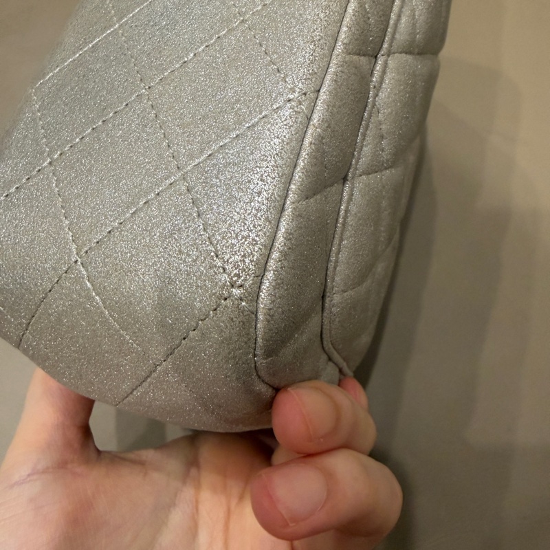 🈶盒子塵袋保卡❤️ 香奈兒 #銀灰色 #香檳色 #牛皮 #方胖子-25