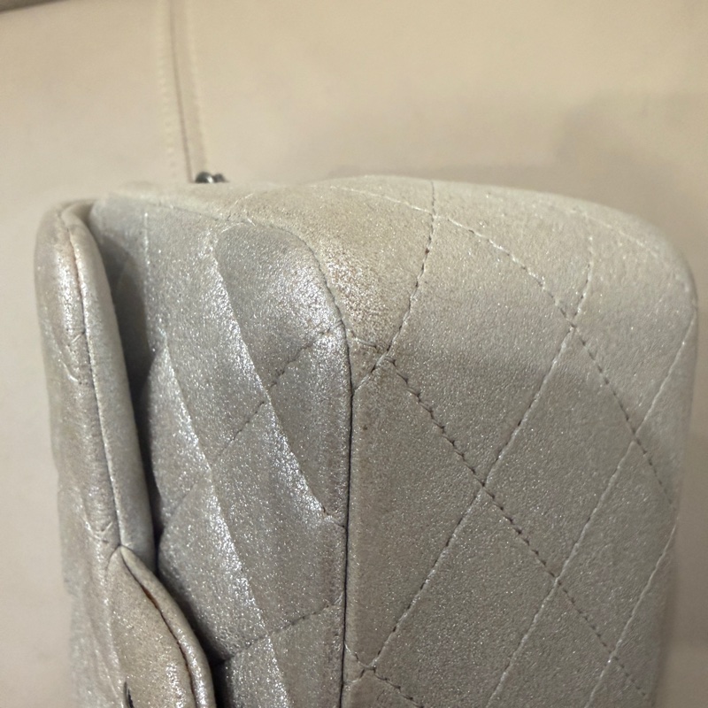 🈶盒子塵袋保卡❤️ 香奈兒 #銀灰色 #香檳色 #牛皮 #方胖子-27