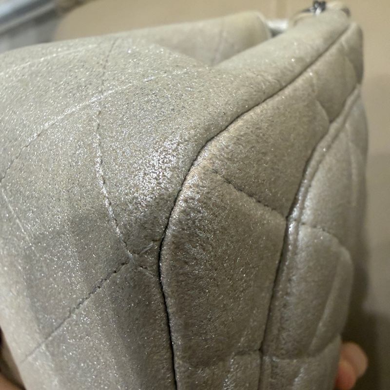 🈶盒子塵袋保卡❤️ 香奈兒 #銀灰色 #香檳色 #牛皮 #方胖子-28