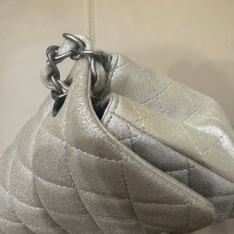 🈶盒子塵袋保卡❤️ 香奈兒 #銀灰色 #香檳色 #牛皮 #方胖子-31