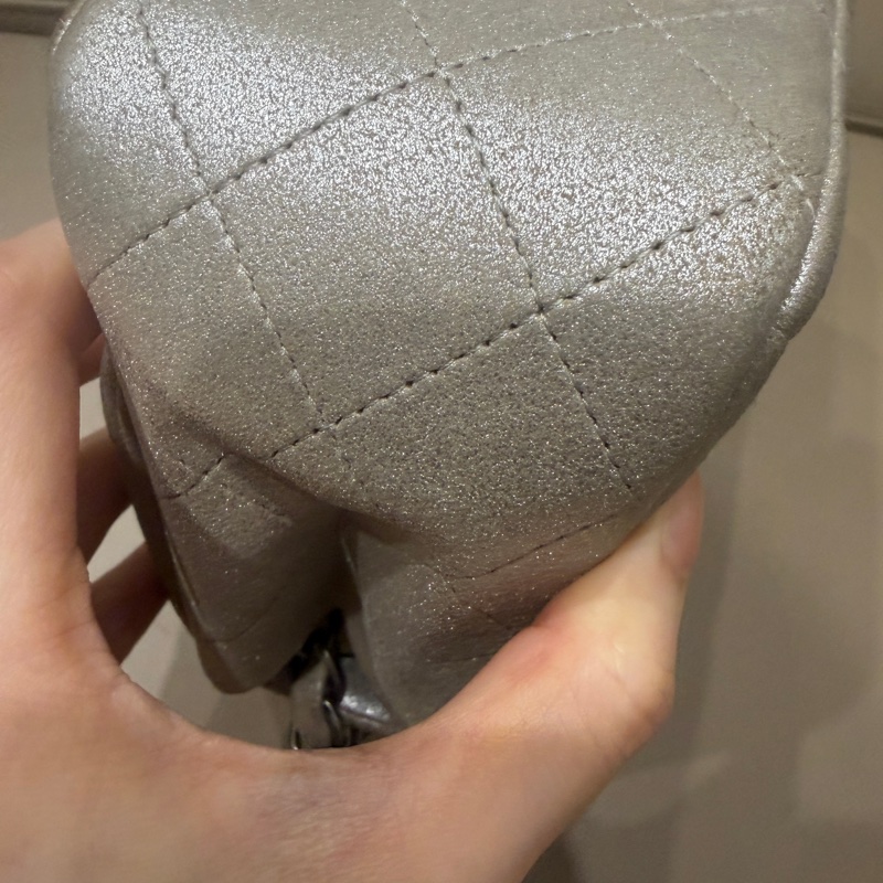 🈶盒子塵袋保卡❤️ 香奈兒 #銀灰色 #香檳色 #牛皮 #方胖子-36