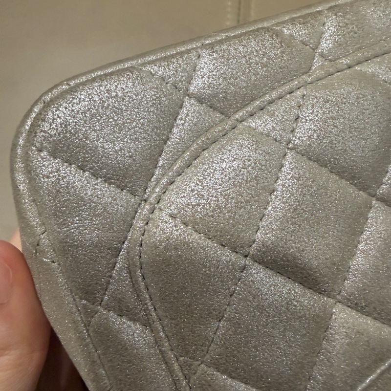 🈶盒子塵袋保卡❤️ 香奈兒 #銀灰色 #香檳色 #牛皮 #方胖子-38