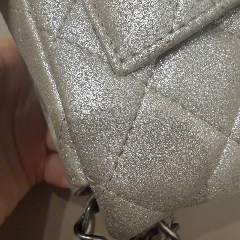 🈶盒子塵袋保卡❤️ 香奈兒 #銀灰色 #香檳色 #牛皮 #方胖子-42