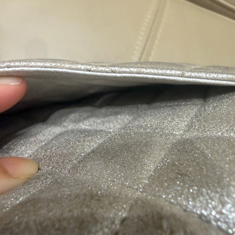 🈶盒子塵袋保卡❤️ 香奈兒 #銀灰色 #香檳色 #牛皮 #方胖子-44