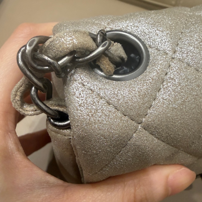 🈶盒子塵袋保卡❤️ 香奈兒 #銀灰色 #香檳色 #牛皮 #方胖子-46