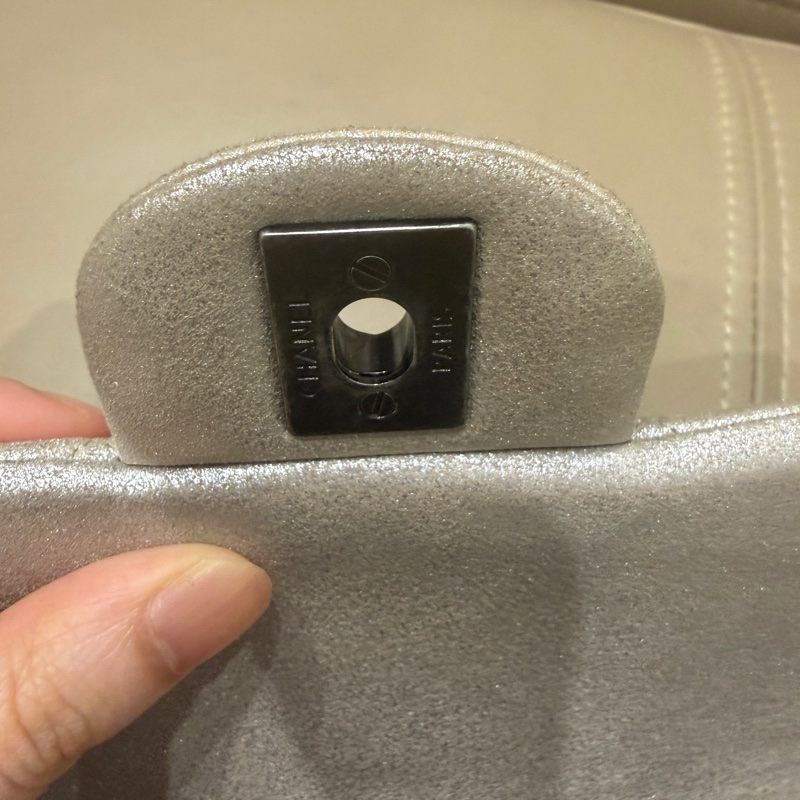 🈶盒子塵袋保卡❤️ 香奈兒 #銀灰色 #香檳色 #牛皮 #方胖子-47