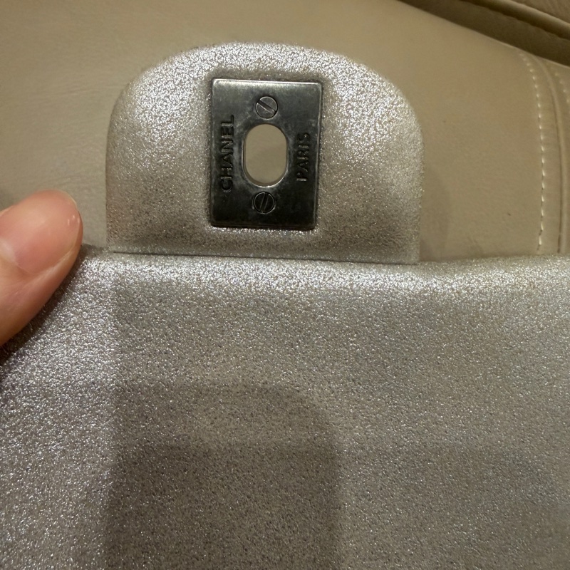 🈶盒子塵袋保卡❤️ 香奈兒 #銀灰色 #香檳色 #牛皮 #方胖子-48