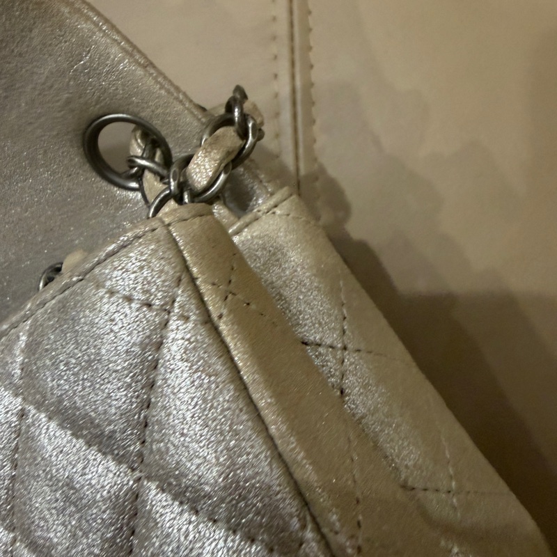 🈶盒子塵袋保卡❤️ 香奈兒 #銀灰色 #香檳色 #牛皮 #方胖子-52