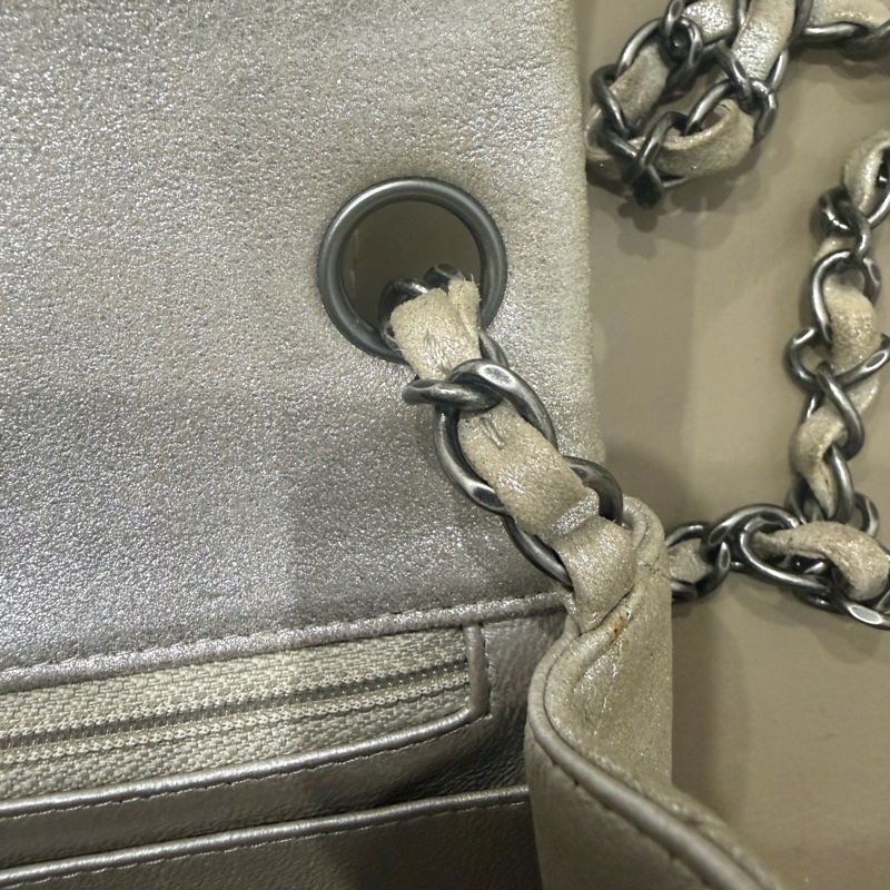 🈶盒子塵袋保卡❤️ 香奈兒 #銀灰色 #香檳色 #牛皮 #方胖子-56