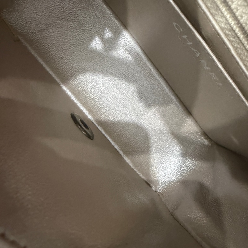 🈶盒子塵袋保卡❤️ 香奈兒 #銀灰色 #香檳色 #牛皮 #方胖子-60