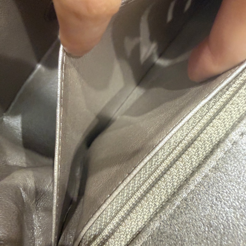 🈶盒子塵袋保卡❤️ 香奈兒 #銀灰色 #香檳色 #牛皮 #方胖子-66