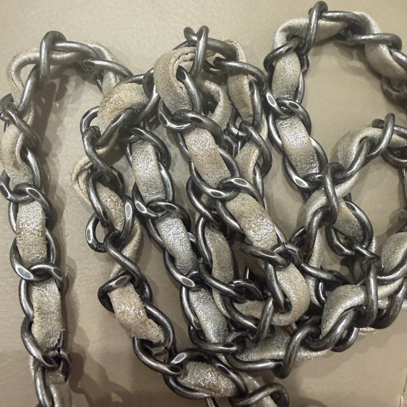 🈶盒子塵袋保卡❤️ 香奈兒 #銀灰色 #香檳色 #牛皮 #方胖子-73