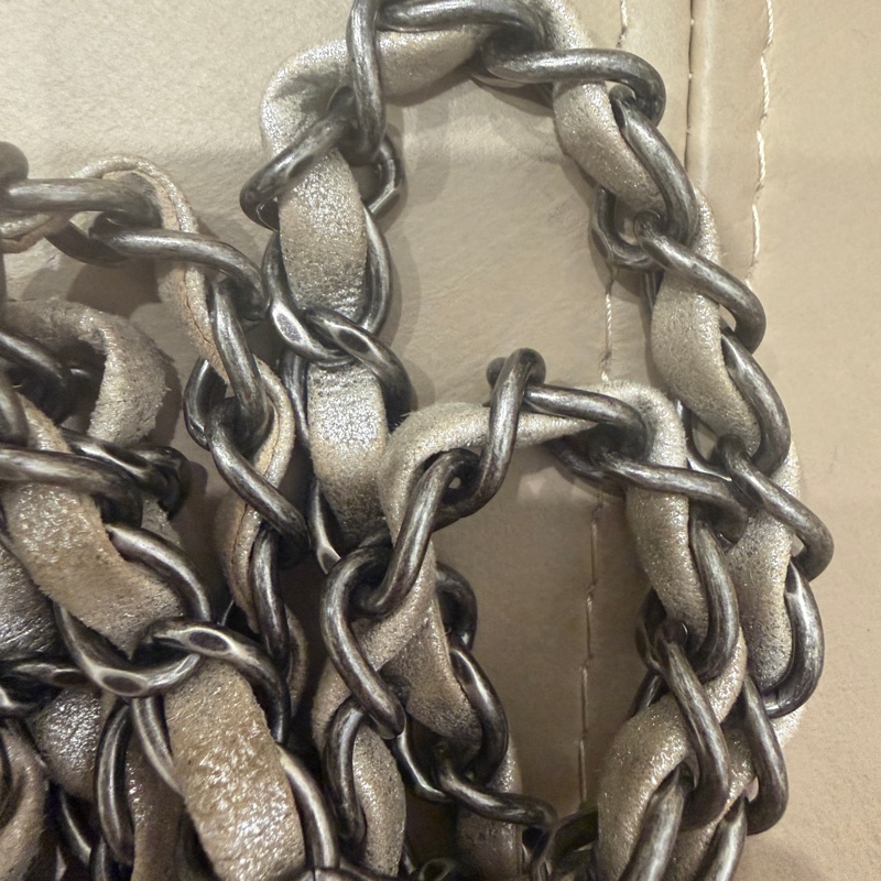 🈶盒子塵袋保卡❤️ 香奈兒 #銀灰色 #香檳色 #牛皮 #方胖子-75