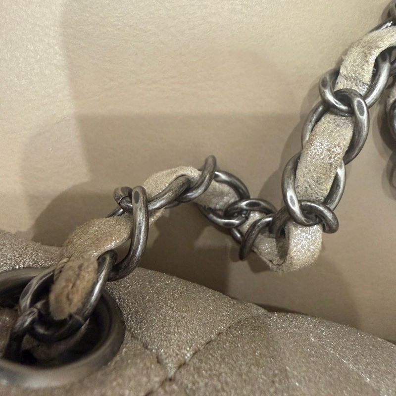 🈶盒子塵袋保卡❤️ 香奈兒 #銀灰色 #香檳色 #牛皮 #方胖子-76