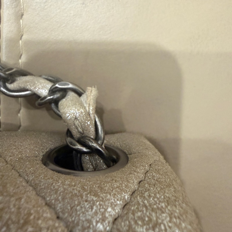 🈶盒子塵袋保卡❤️ 香奈兒 #銀灰色 #香檳色 #牛皮 #方胖子-77