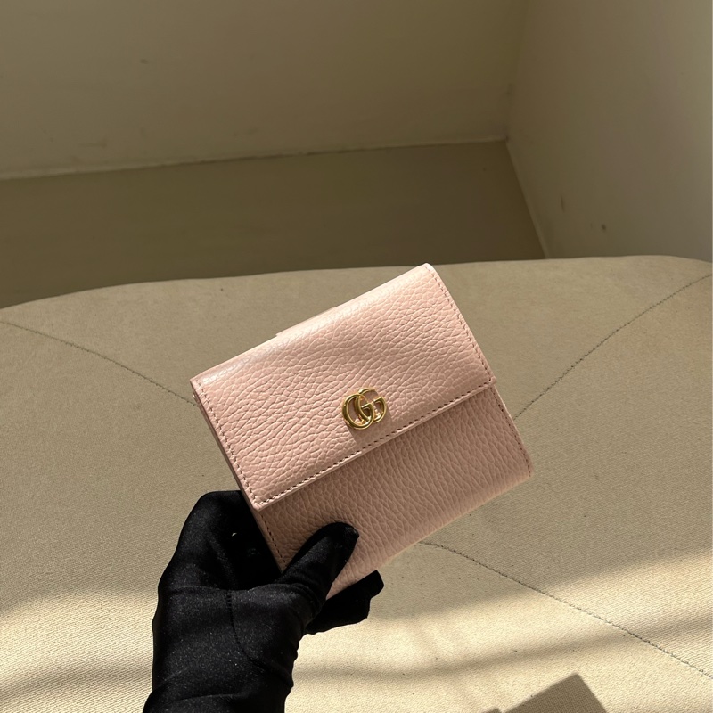 🏷️ Gucci 櫻花粉短夾-4