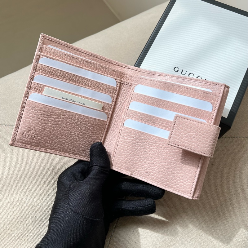 🏷️ Gucci 櫻花粉短夾-5