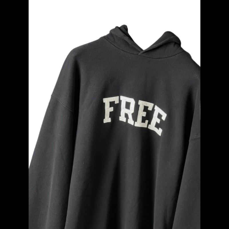 Balenciaga FREE 黑色棉質鬆身衛衣 1碼-2