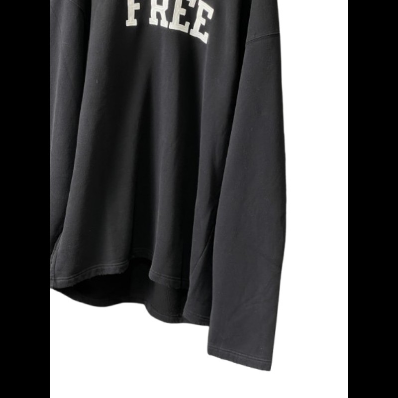 Balenciaga FREE 黑色棉質鬆身衛衣 1碼-3