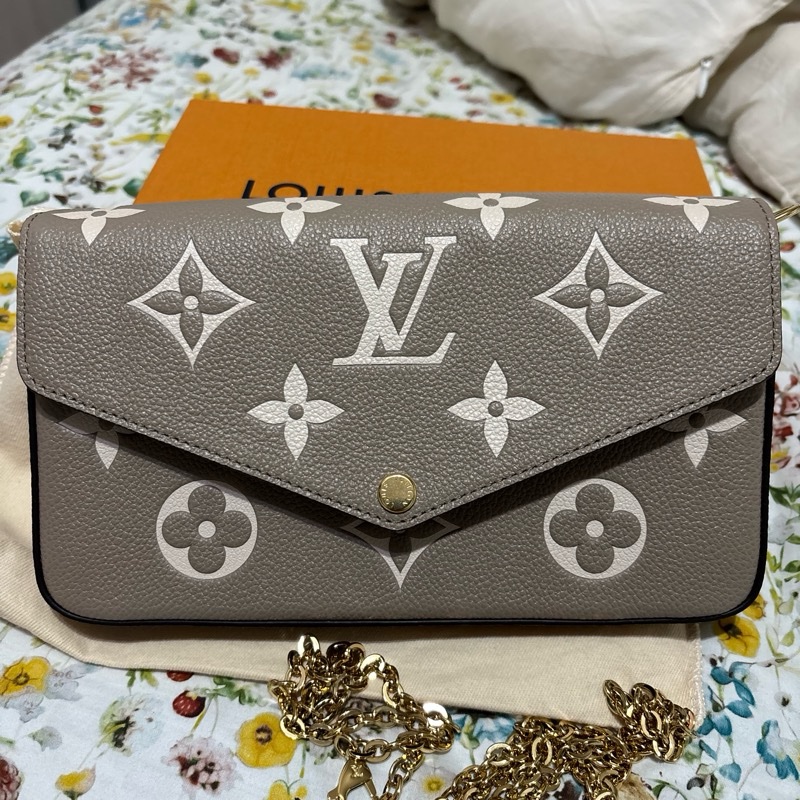 LV 三合一 斑鳩色 大象灰 斜背包 WOC Louis Vuitton-8