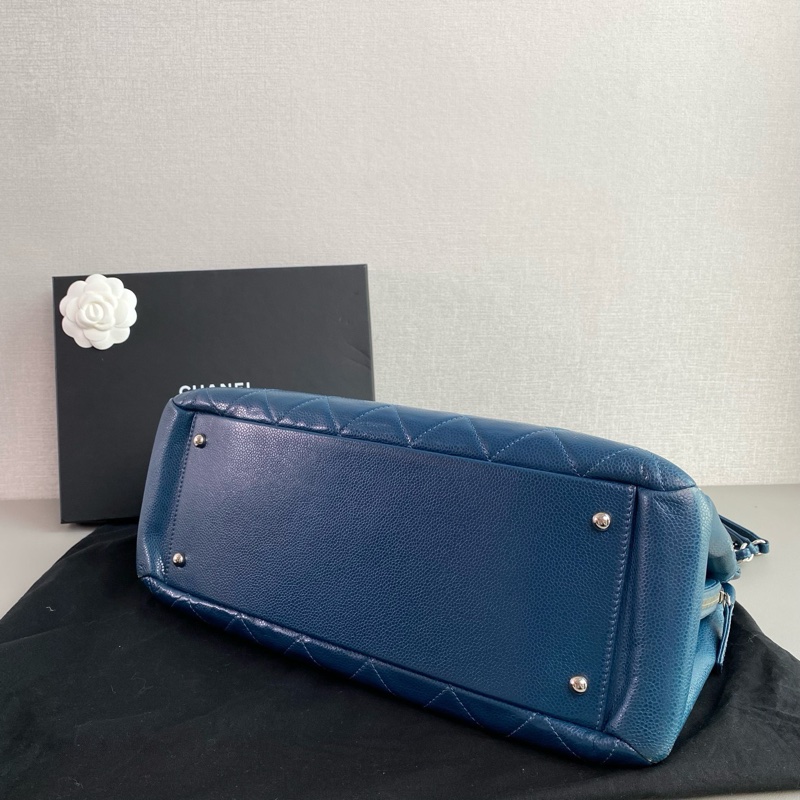 ✨Chanel GST 藍色銀扣托特包 溫柔百搭 有保卡💎-6