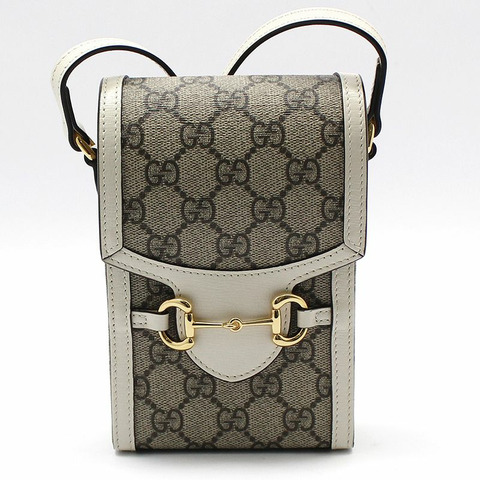 【包稅】GUCCI GG Supreme 金色馬銜扣環 1955 迷你斜背包