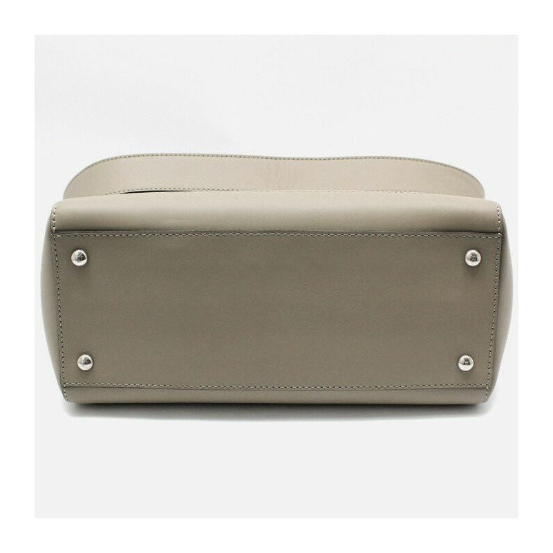 【包稅】FENDI 小牛皮 Dotcom 銀色單肩包-4